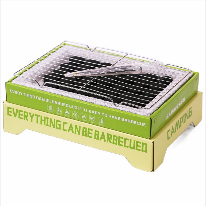 Factory Supply Disposable Grill Outdoor Grill Camping Portable Grill Household Smokeless Fruit Wood Carbon Burning