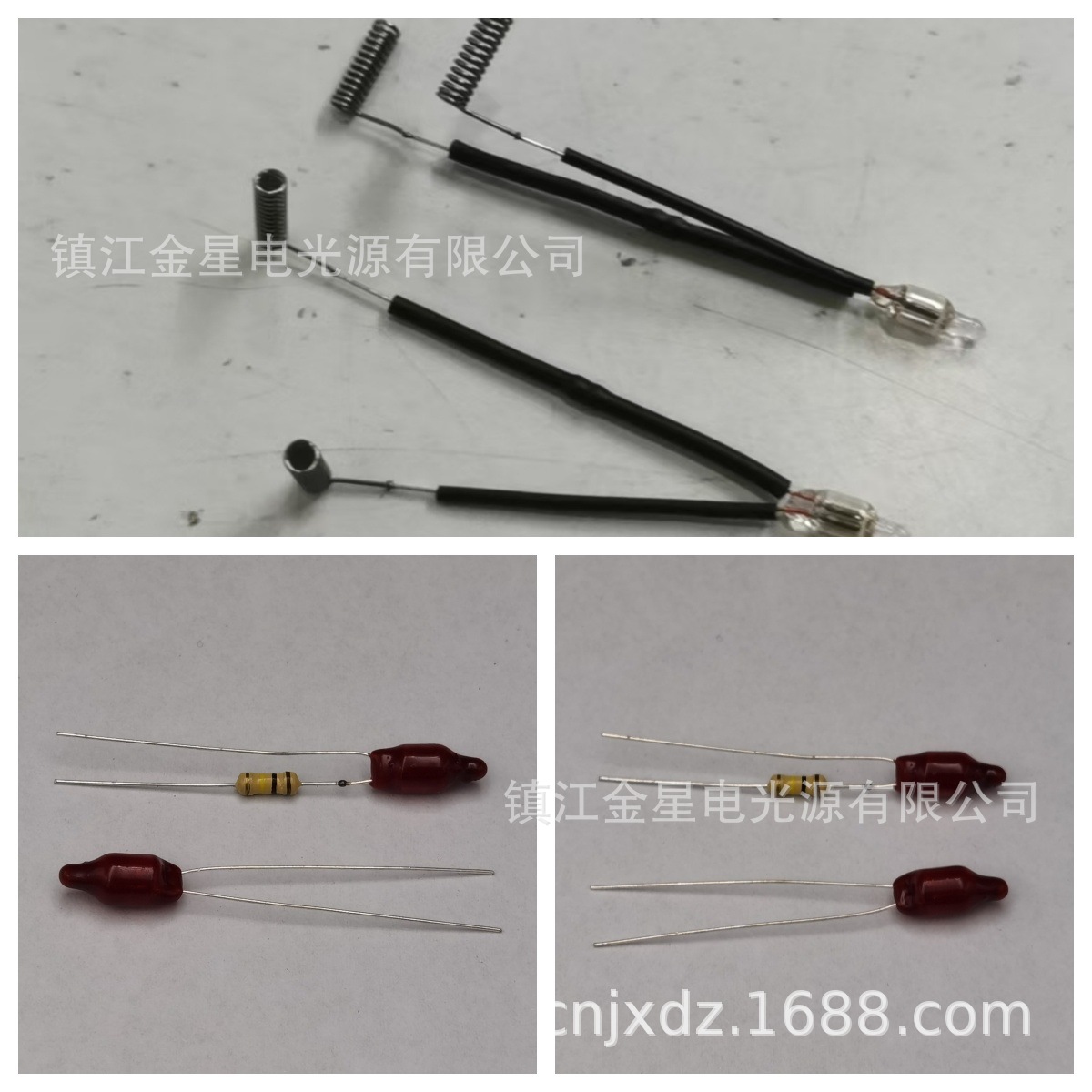 Wholesale Coated Red Bulb Light with Resistance Bulb Indicator Light Manufacturer Direct Supply Bulb Light