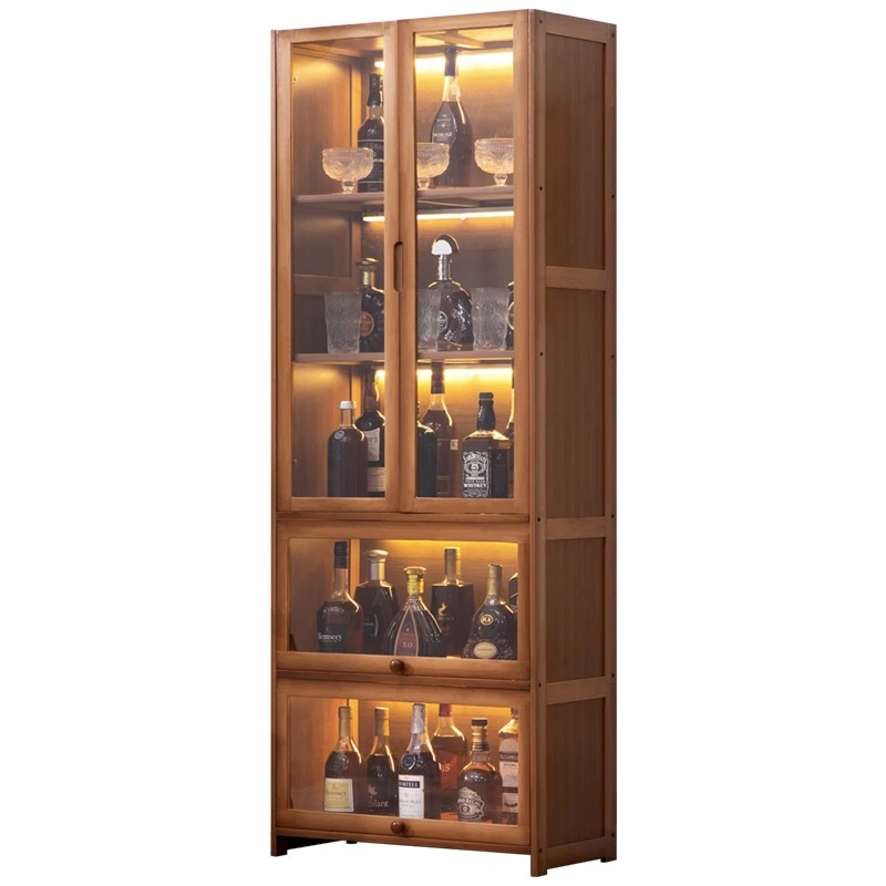 Wine Cabinet Wine Rack Living Room Wine Cabinet Ornaments Oblique Multi-layer Household Wine Cabinet Rack Storage Rack Simple Wine Rack