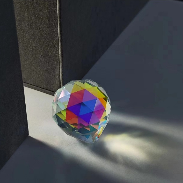 30MM crystal lamp ball pendant diy loose beads jewelry glass beads beads curtain pendant sun catcher accessories