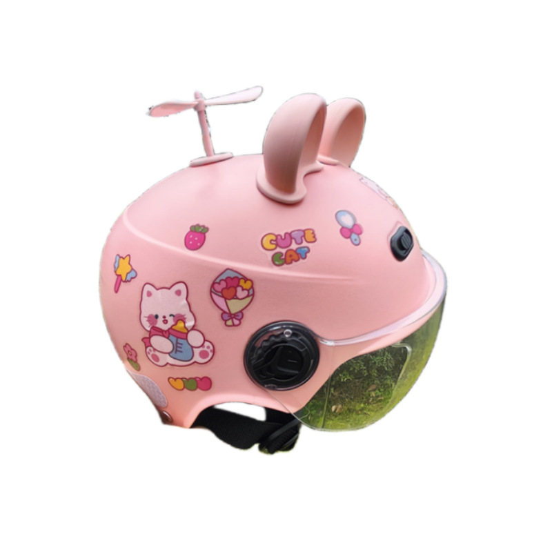 3C certified new national standard children's helmet Four Seasons Universal boys and girls battery car electric car Summer half helmet