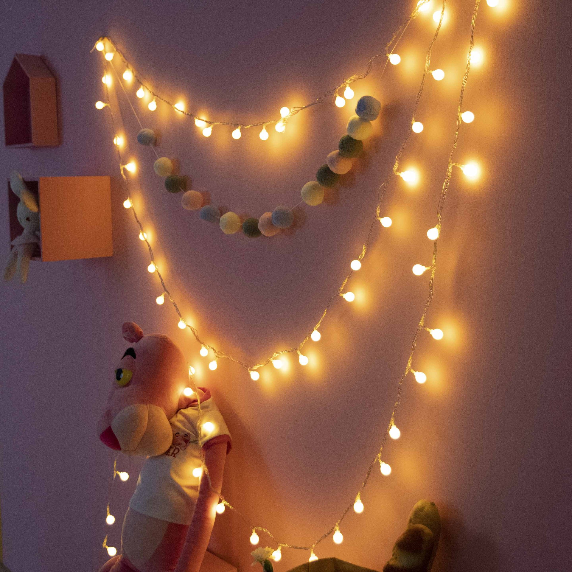 LED battery lights lights string USB string lights stars small white ball lights holiday lights decoration lighting Lights Christmas lights