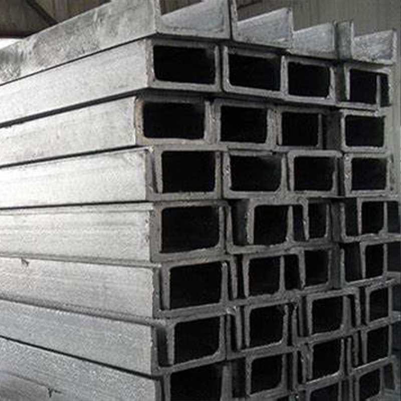 Galvanized Channel Steel in Stock Q235B National Standard Galvanized Black Material Channel Iron 10 # Hot Rolled Angle Steel National Standard Construction Steel Wholesale