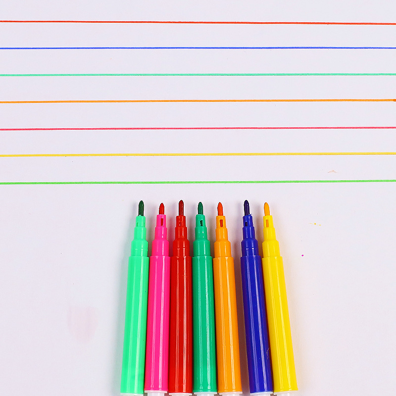 6-color 4-color children's mini brush kindergarten watercolor pen Suit washable art painting graffiti color pen