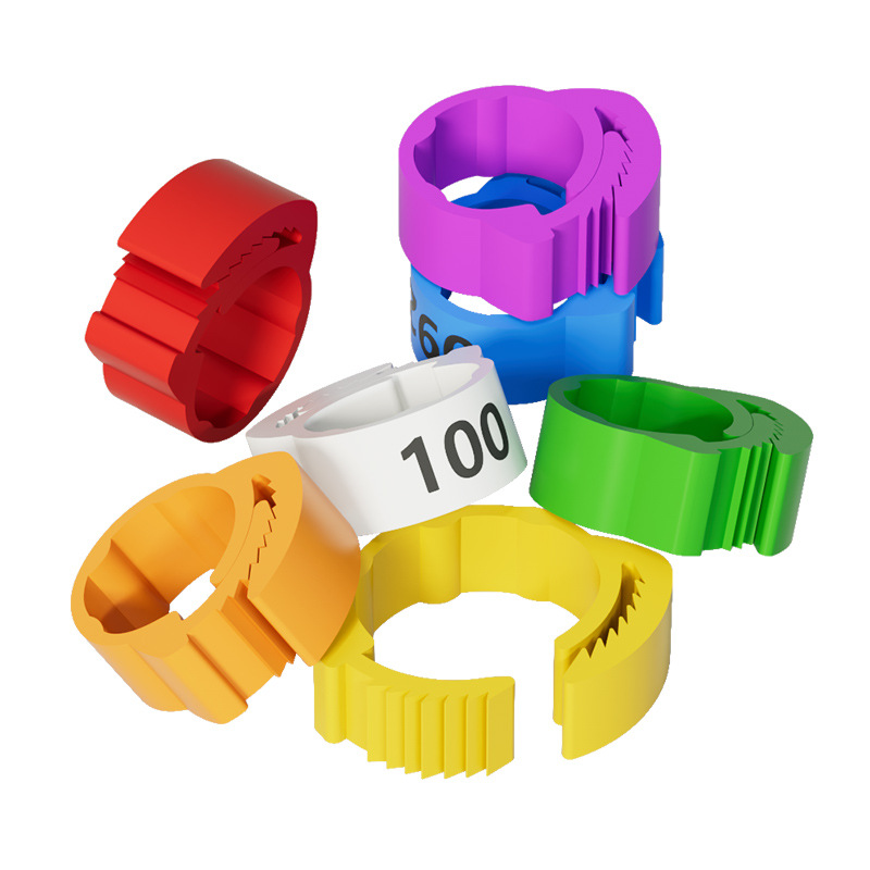 Poultry Foot Ring Chicken Foot Ring Clasp Type Chicken Foot Ring Carrier Pigeon Foot Ring Mark Identification Ring Chicken Duck Goose