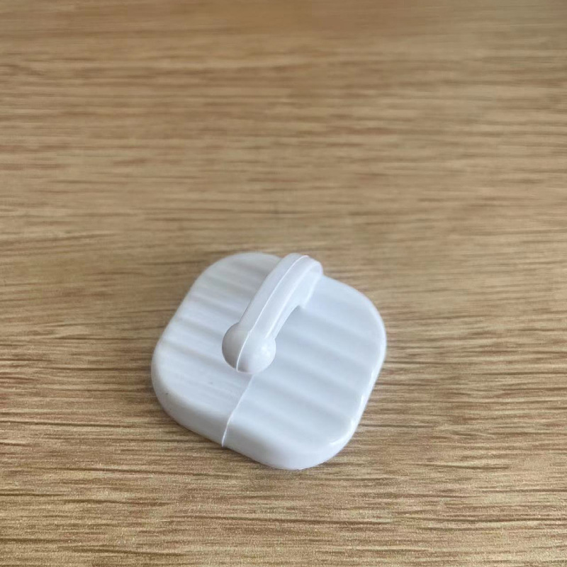 White strong mini plastic sticky hook clothes hook kitchen bathroom door rear tile adhesive hook
