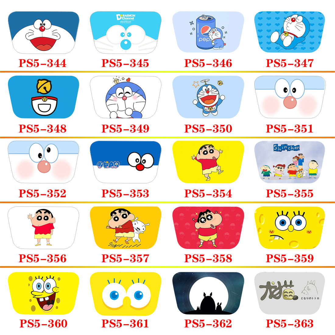 PS5 Handle Touch Film Board Pain Sticker PS5slim Sticker PS4 Batman Spider-Man Kloomi Sanrio Hakuyin