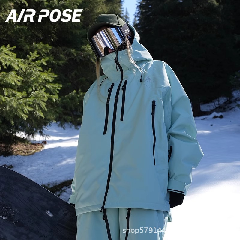 airpose лыжный костюм для женщин, сноуборд 3L, профессиональная зимняя водонепроницаемая куртка 2024 года