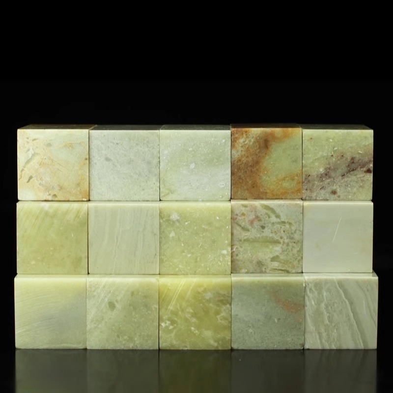 Qingtian Stone Seal 2.5*2.5*4 Stone Seal Material Seal Stone Original Stone Carving Seal Material One Piece