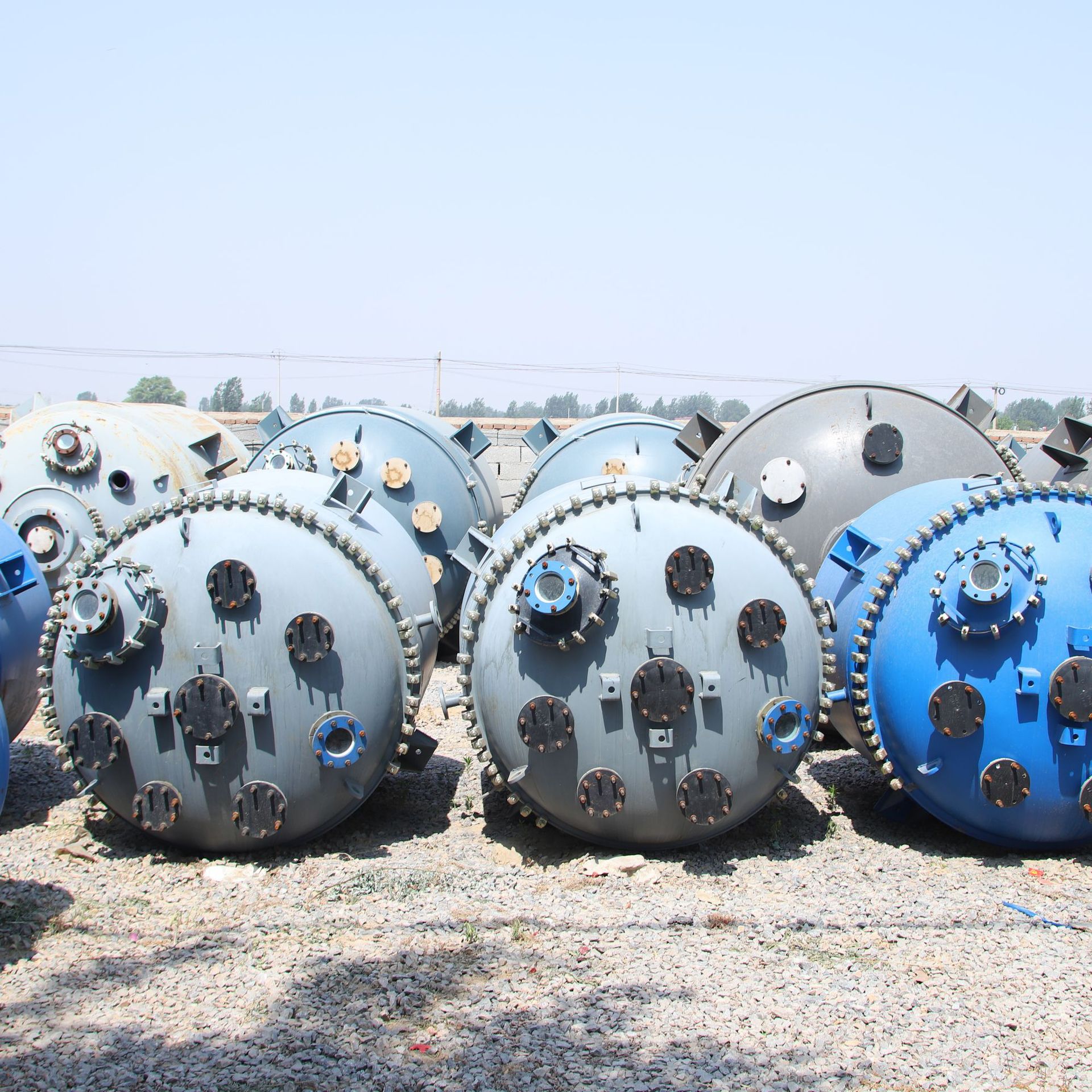 Used Enamel Reactor Enamel Heating Storage Tank Enamel Heating Mixing Tank Chemical Food Pharmaceutical Reaction Equipment