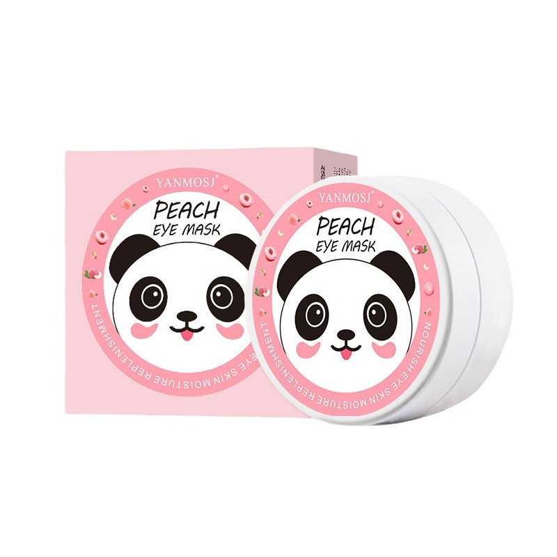 Cross-Border Export Red Ginseng Eye Mask 60 Pieces Seaweed Eye Mask Eye Mask Dark Circles Eyemask Moisturizing and Hydrating