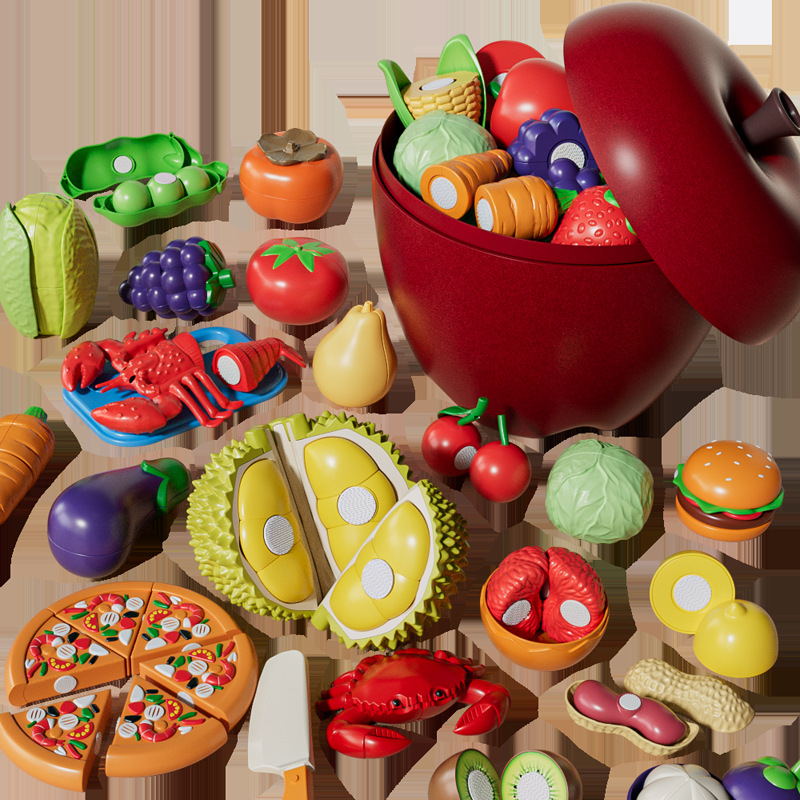 Aomengxing Big Durian Children's Fruit Cutting Toy Fruit and Vegetable Cutting Baby Can Chew Baby Montessori Early Education