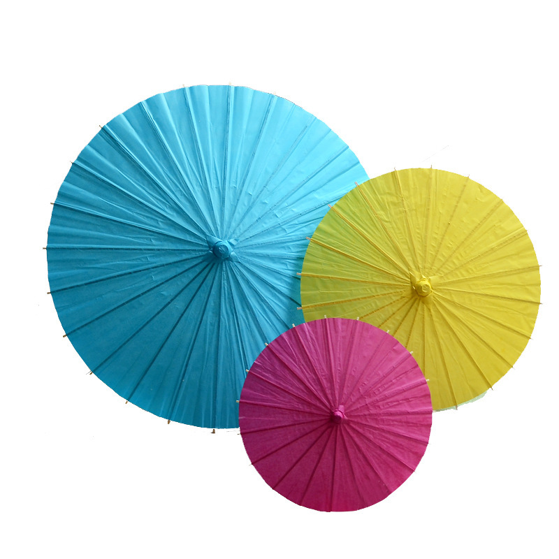 DIY Painting Oil Paper Umbrella Kindergarten Corridor Classroom Air Hanging Decoration Children's Creative Handmade Graffiti Blank Umbrella