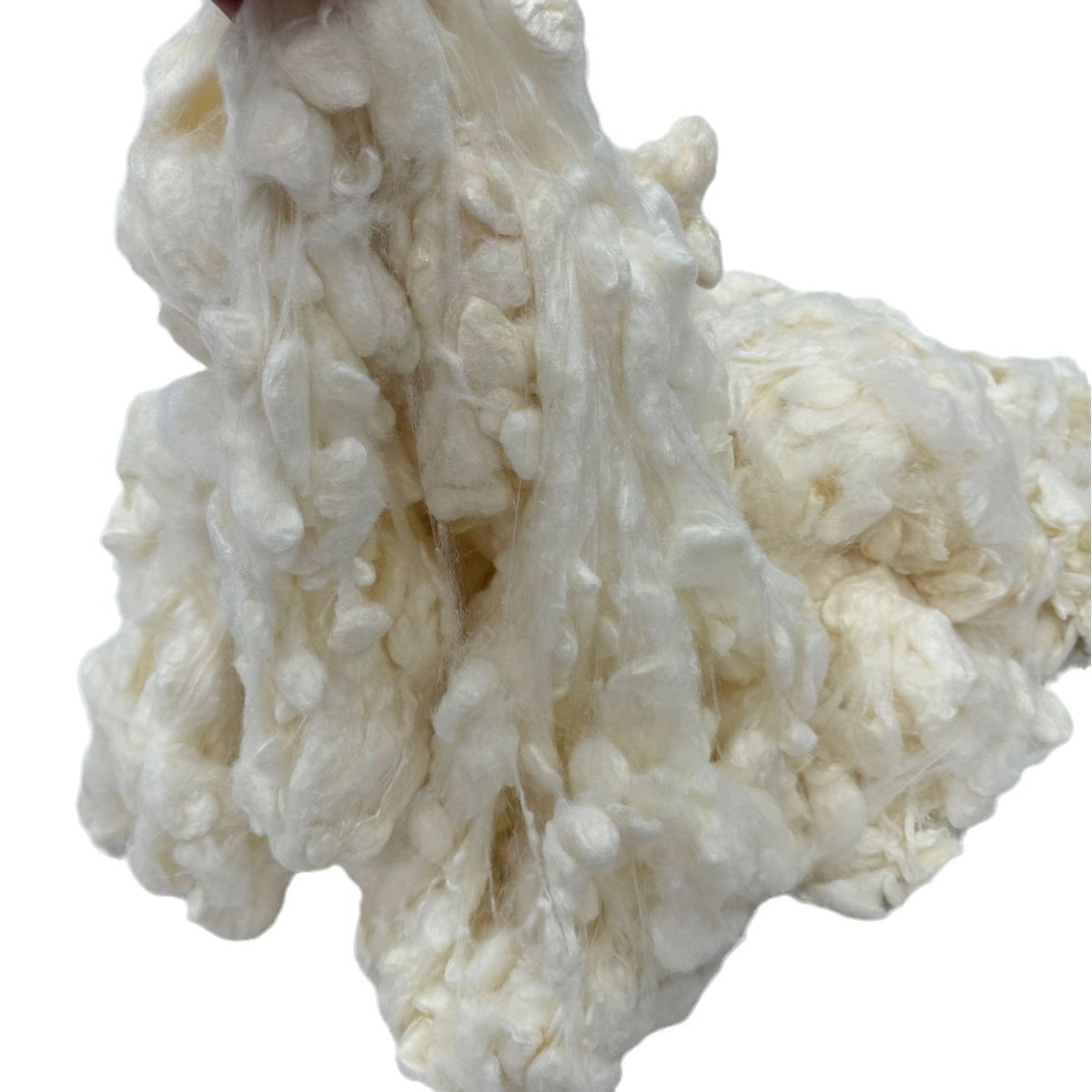 Factory Wholesale Dry Cocoon Tussah Silk Cocoon Ball Cocoon Opening Machine Special Silk Pressing Semi-Finished Raw Materials