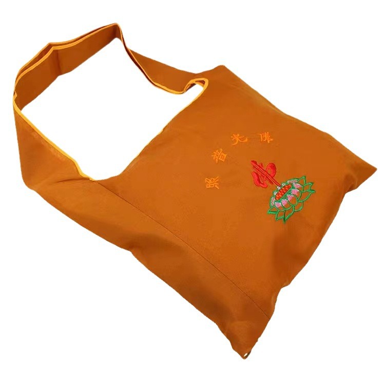 Jushi Bag Body Protection Bag Buddha Light Shines on Mountain Bag Large Backpack Monk Bag Sachet Zen Sachet