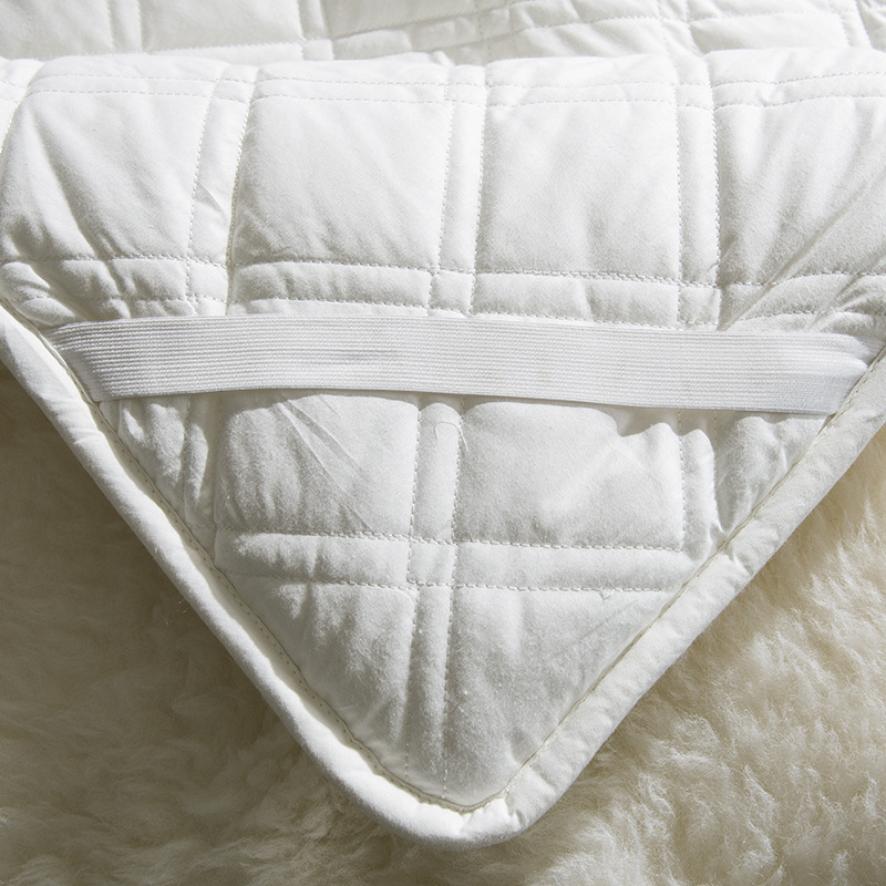 Genuine 100% Genuine Wool Australian Wool Mattress Thickeneded Long Hair Warm Pad Quilt Autumn and Winter Double Bed Mattress Wholesale