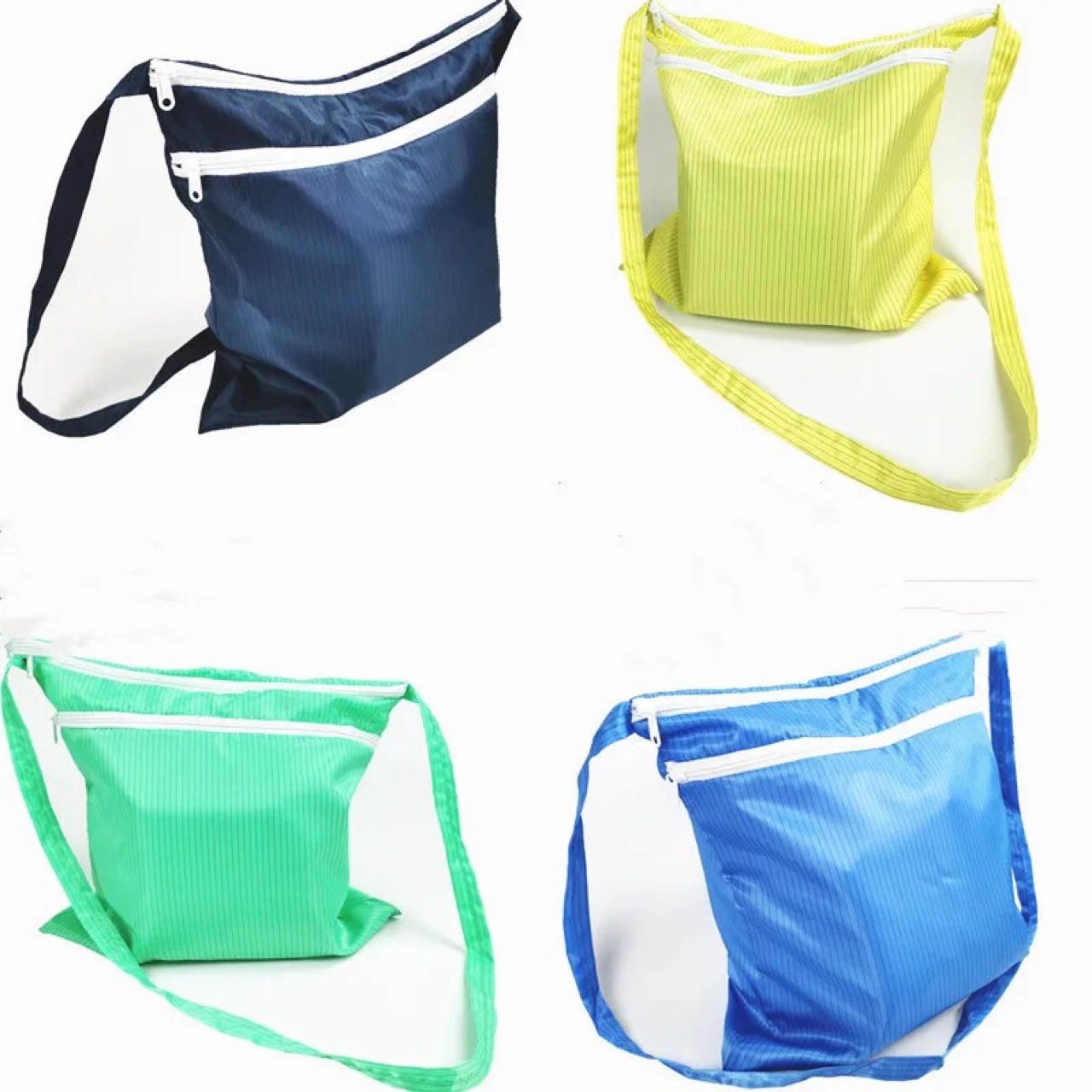 Антистатическая одежда для чистых помещений, рюкзак для чистой одежды, двуслойный, с двойной молнией