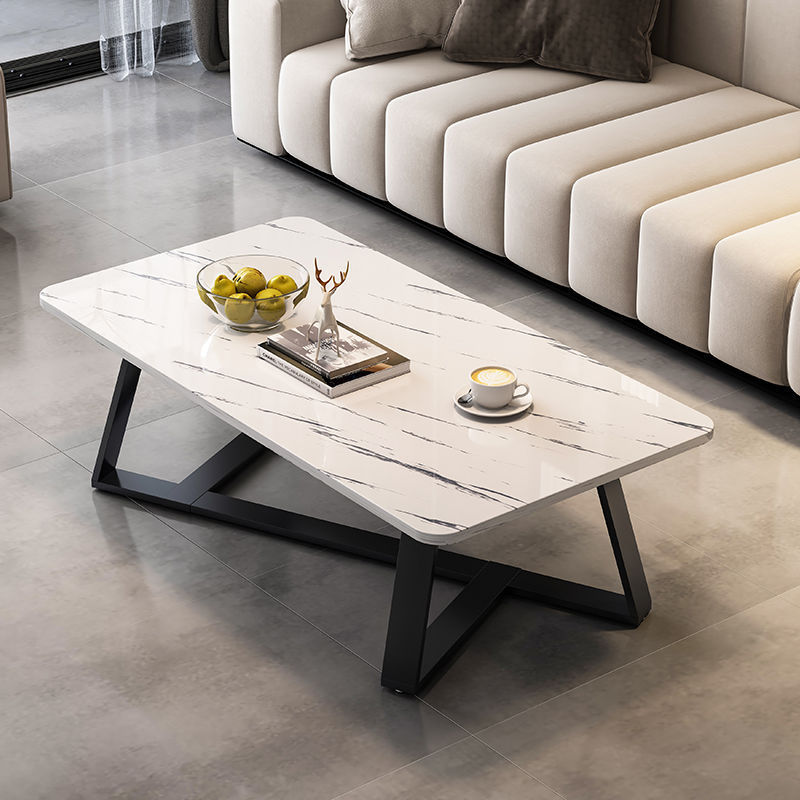 Coffee Table Light Luxury Modern Coffee Table Living Room Home Small Apartment Coffee Table Nordic Marble Pattern Small Coffee Table Small Table