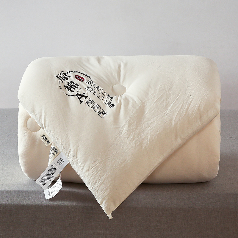 New Class A Raw Cotton Soybean Fiber Quilt Thickened Warm Spring Autumn Summer Quilt Single Double Activity Gift Winter Quilt