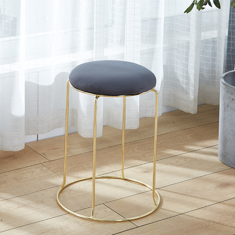 Factory wholesale dining stool steel bar stool household stackable round stool simple dining table stool fashion round stool in stock