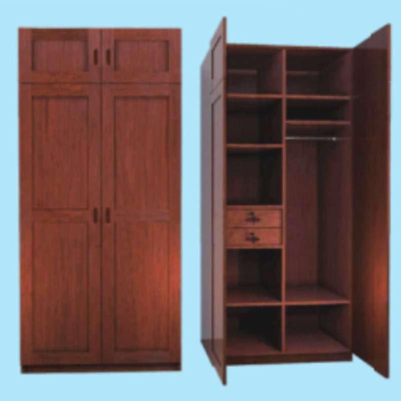 Factory Direct Supply Dormitory Solid Wood Double Bed Single Bed Wardrobe Home Bed Solid Wood Bed Home Bed