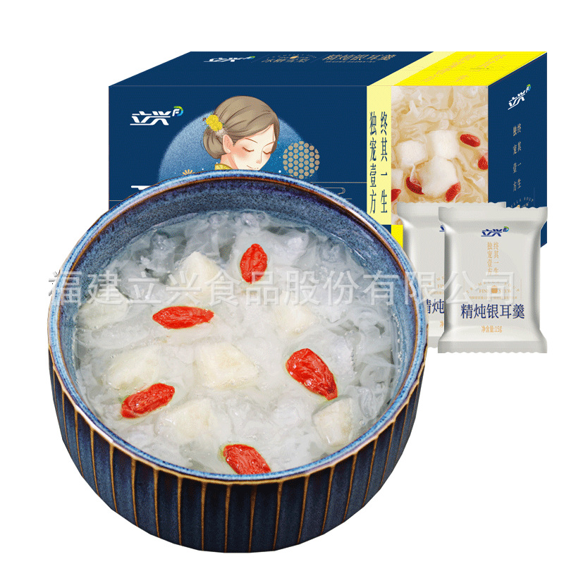 Lixing frozen sugar pear silver ear soup 60 seconds instant instant instant soup bulk dessert soup instant silver ear soup