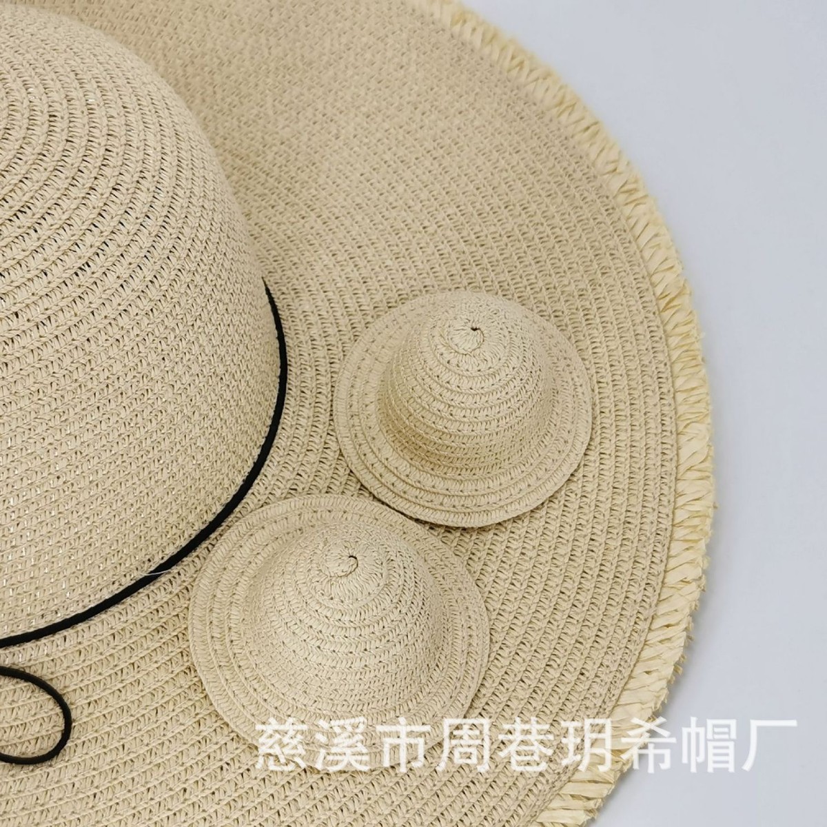 Labubu Hat Labubu Straw Hat Custom Hollow Top Open Baby Hat Pet Hat Mini Hat Factory Direct Sale