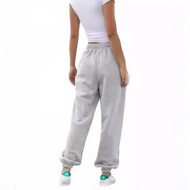 Europe and the United States cross-border Amazon foreign trade new pants women's casual drawstring sports pants with pocket toe long pants