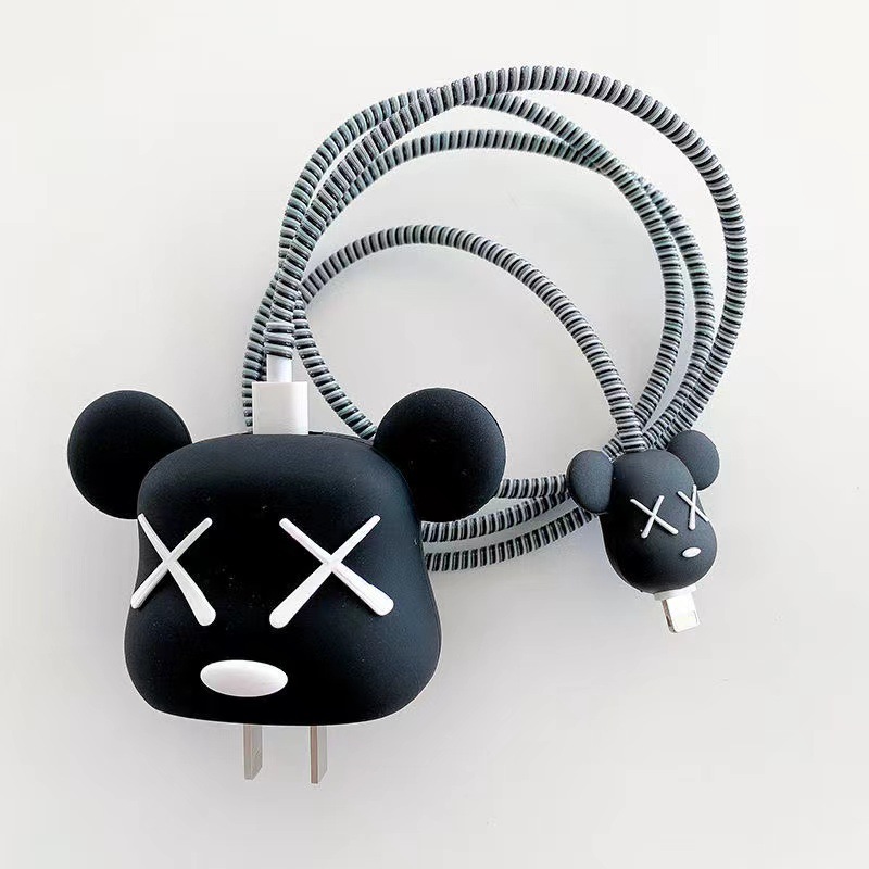 2025 new four-piece charger protective cover for Apple 15 fast charging protective cover 18W/20W charger