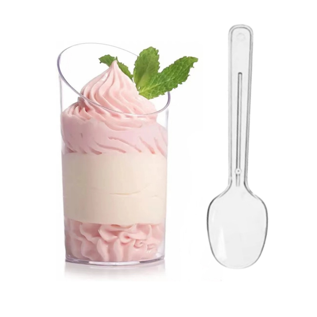 Cross-border supply disposable plastic milk tea cup aviation cup pudding champagne beverage red wine cup bronzing dessert cup