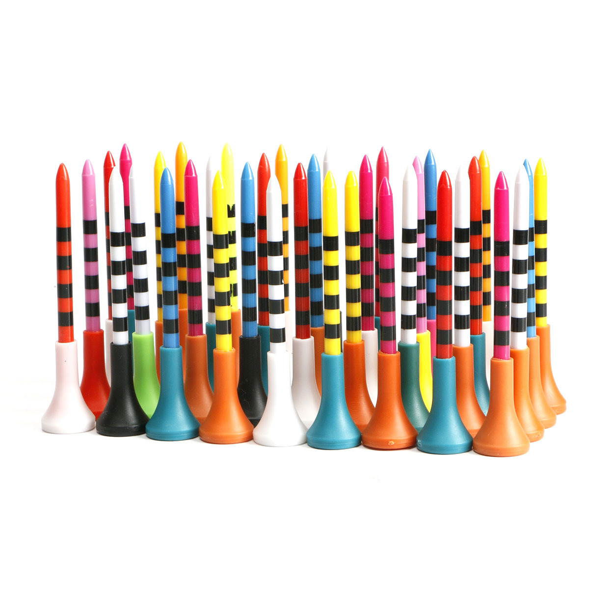 Шипы для гольфа, пластиковый ти, 83 мм, мягкая резиновая накладка