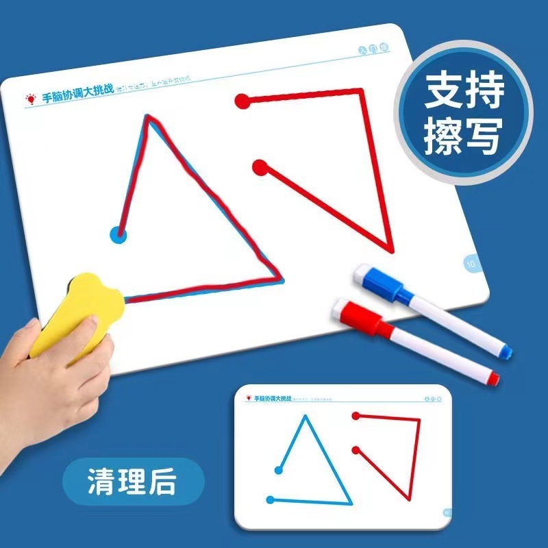 Left and Right Brain Development Toys for Young Children Whole Brain Thinking Training Concentration Attention Fine Movement Exercise Teaching Aid