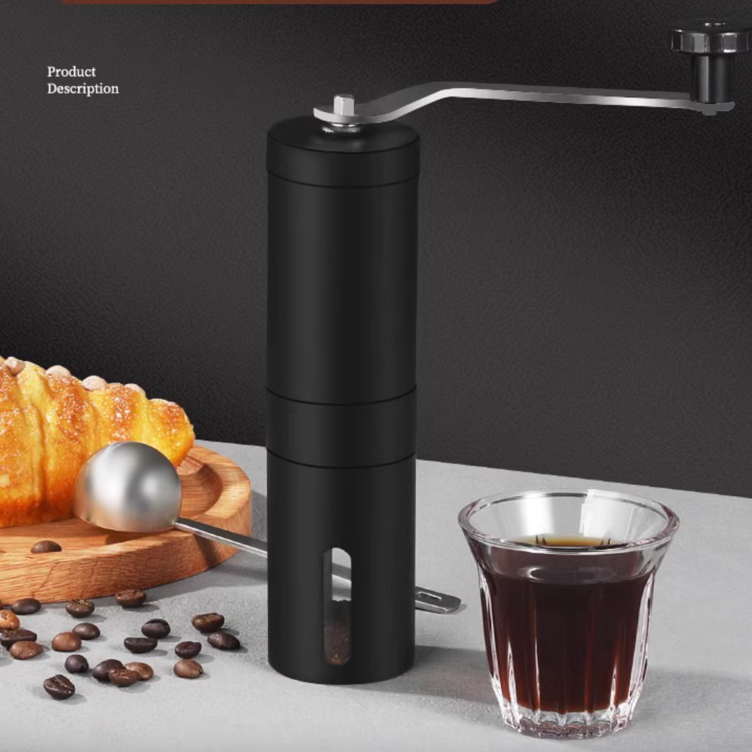 Hand Coffee Grinder Stainless Steel Black Plastic Spray Hand Coffee Grinder in stock Wholesale