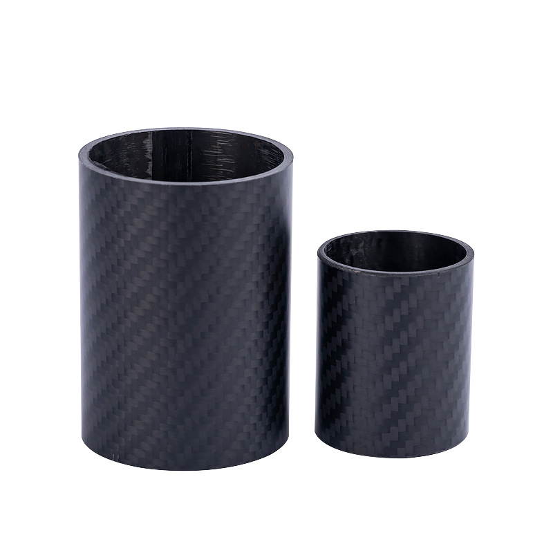 Factory Direct Supply of High-Strength Carbon Fiber Round Tube, High-Temperature Resistant Carbon Tube, Matte Full Carbon Twill 3K Colored Carbon Fiber Tube