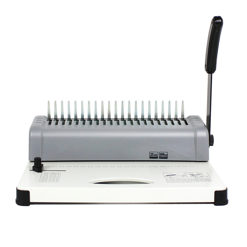 Yishen CB12 rubber ring binding machine 21 teeth 21 holes document tender book test paper 10 holes clip punching binding machine