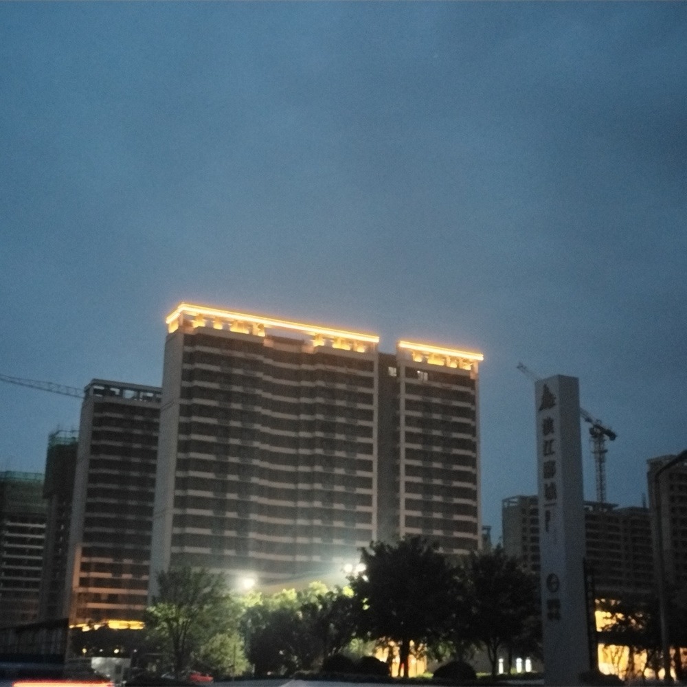 Flood lighting project Qiaocheng Binjiang Lijing District project urban nightscape lighting design specification outdoor lighting