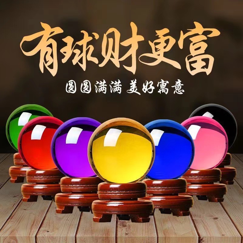 Crystal K9 glass color ball 20-150mm light ball white crystal home decoration crafts gift ornaments