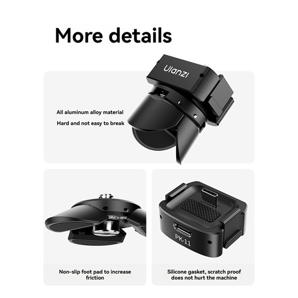 Ulanzi Pk08+Pk11 Short Leg Base Set for Pocket3 Automatic Opening