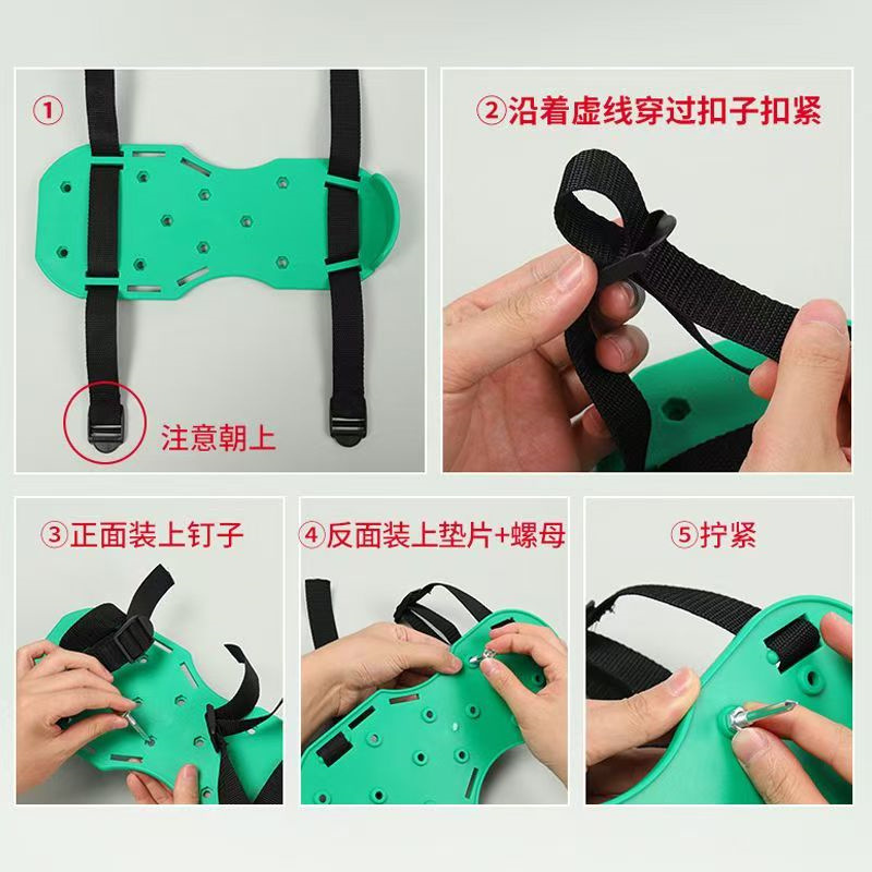 Self-leveling Anti-slip Shoes Cement Floor Nail Shoes Garden Loosen Shoes Turf Construction Shoes Epoxy Floor Paint Nail Shoes