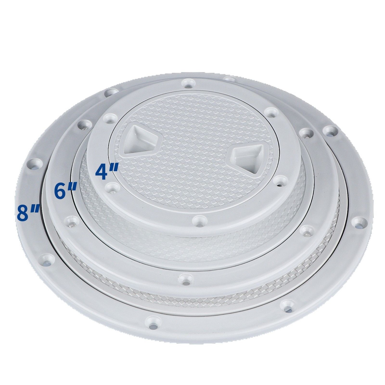 Marine Yacht Inspection Hole Round Deck Cabin Cover White Anti-Slip Hand Hole Cover Inspection Work Cover Cabin Cover