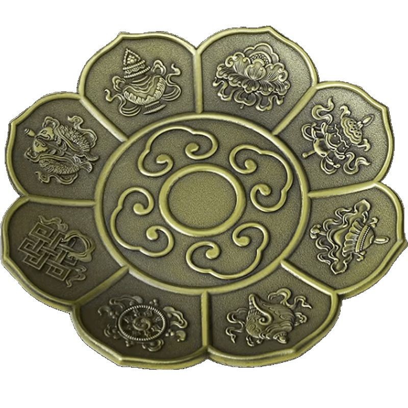 Babao Incense Plate Incense Stove Household Indoor Sandalwood Line Incense Eight Jixiang Incense Pillow Cherry Blossom Incense Plate with Ash Creative Aromatherapy Stove