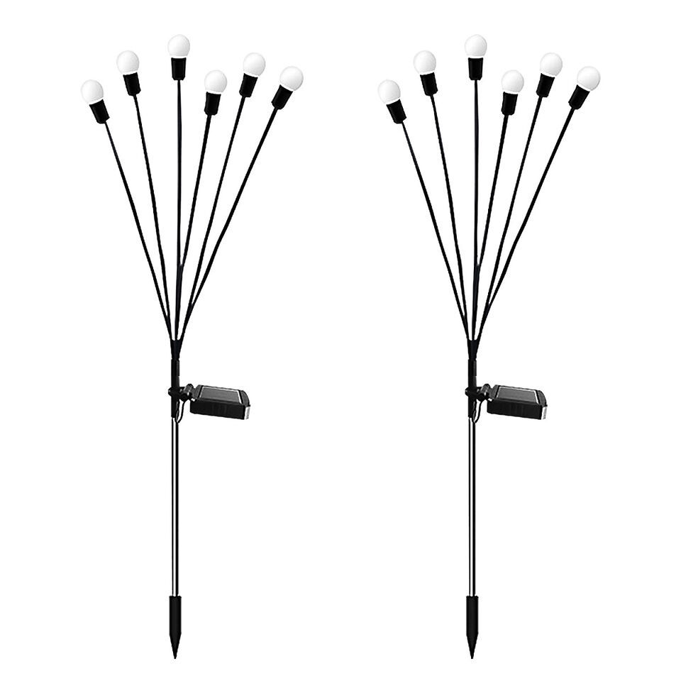 solar lawn light wind operated firefly light led outdoor courtyard garden floor lamp outdoor waterproof camping light