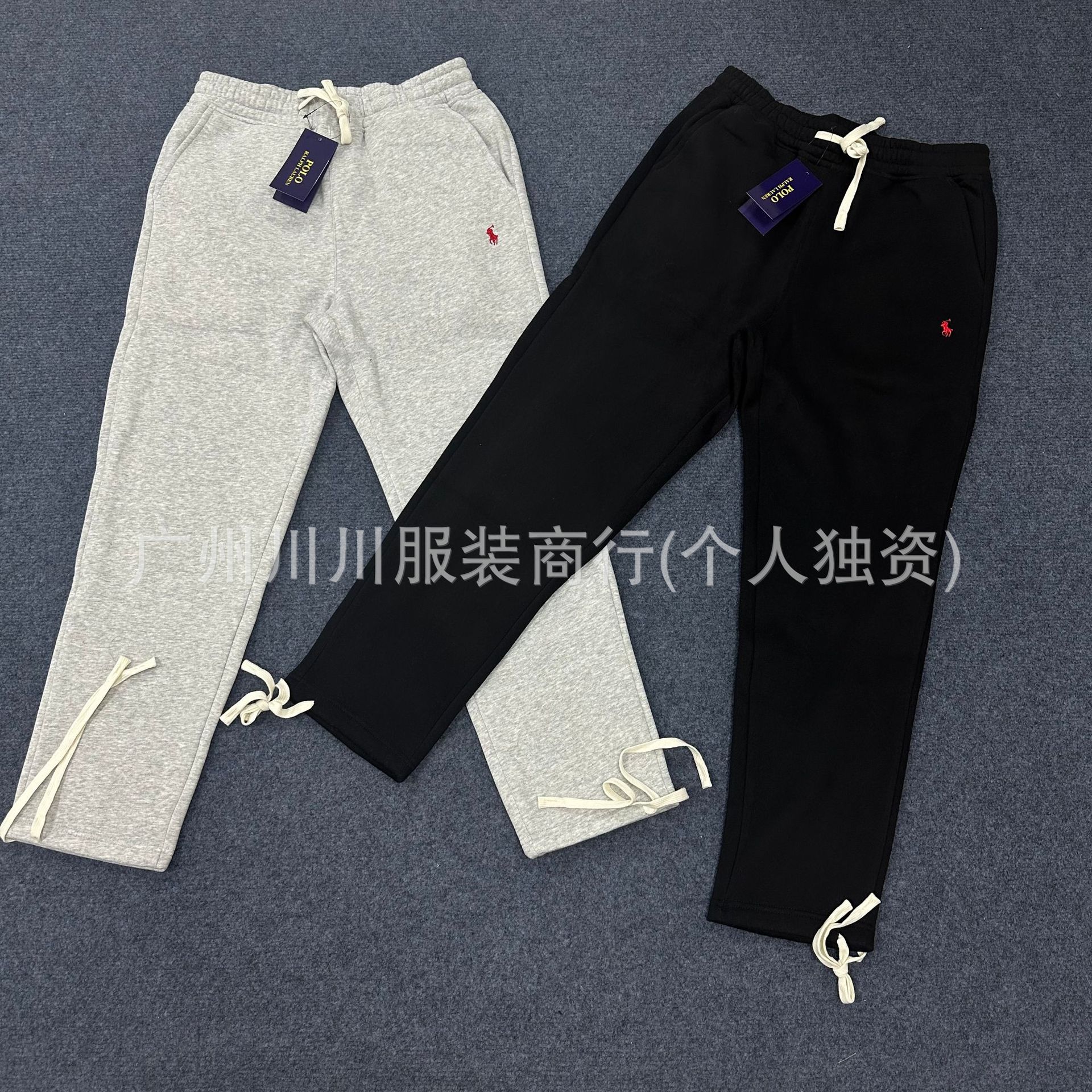 Качественные брюки на флисе, унисекс, с вышивкой, тонкие, с завязками