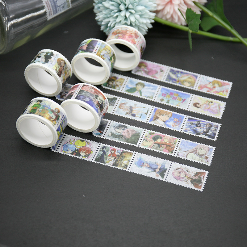 Hot Stamping and Paper Tape Wholesale DIY Character Handbook Tape Tearable and Paper Punched Tape Manufacturer
