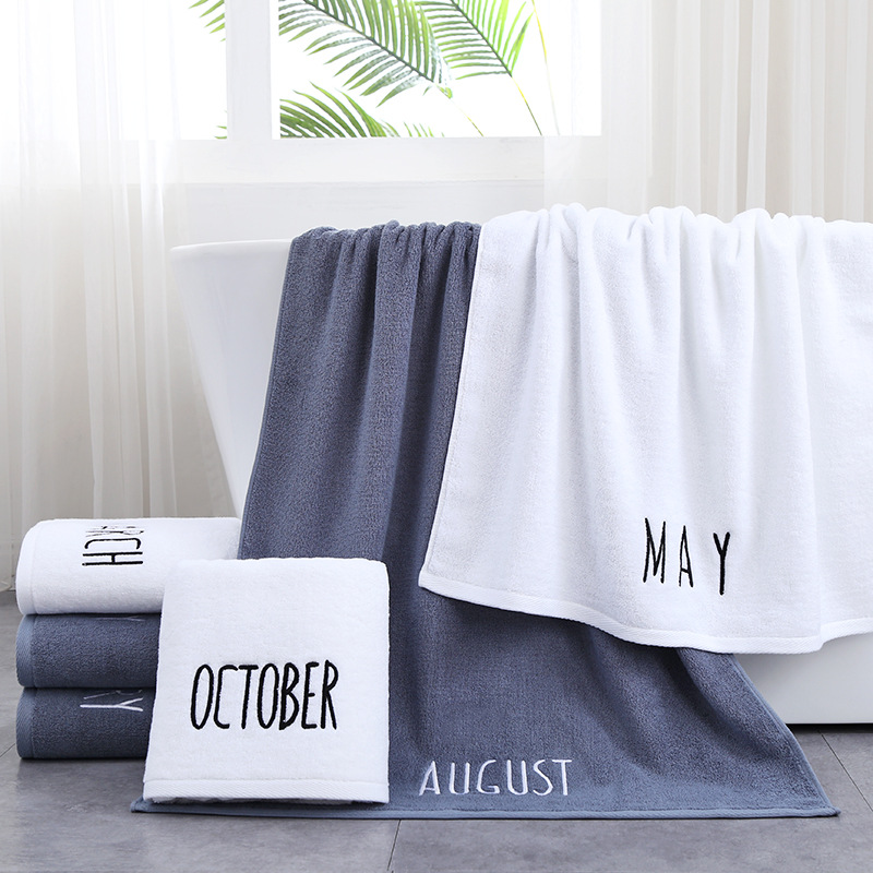 Thickened month bath towel pure cotton adult high quality bath towel gifts can be used as logo