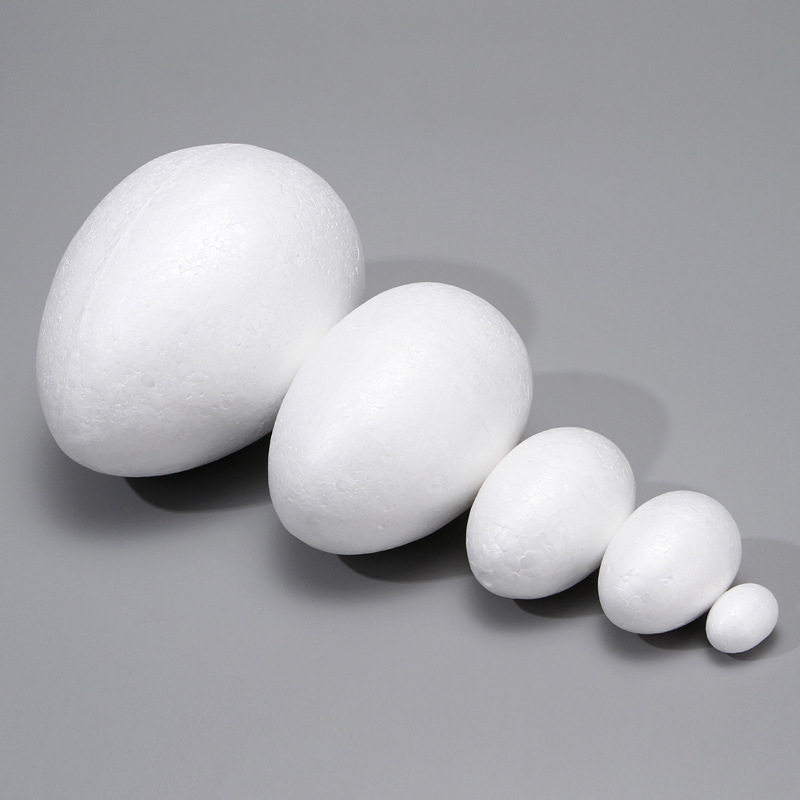 Factory Direct Supply Easter Solid Foam Egg Children's DIY Handmade Painted Material Kindergarten Styrofoam Ball