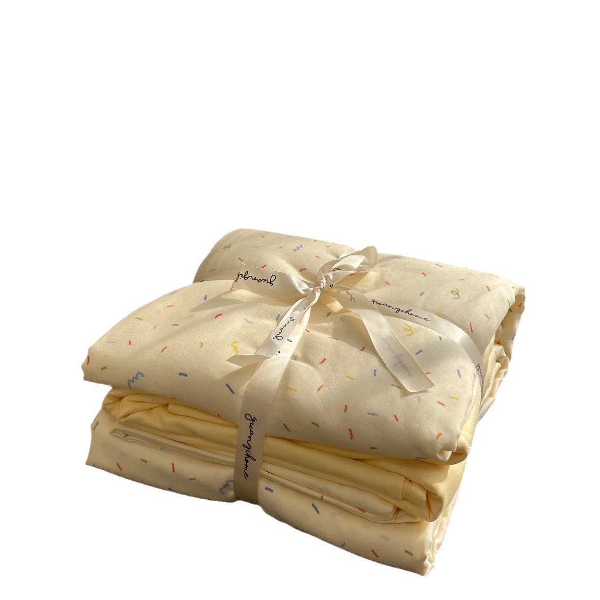 Class A cotton double-layer yarn single quilt cover pure cotton gauze single double fresh small floral product skin-friendly nude sleeping