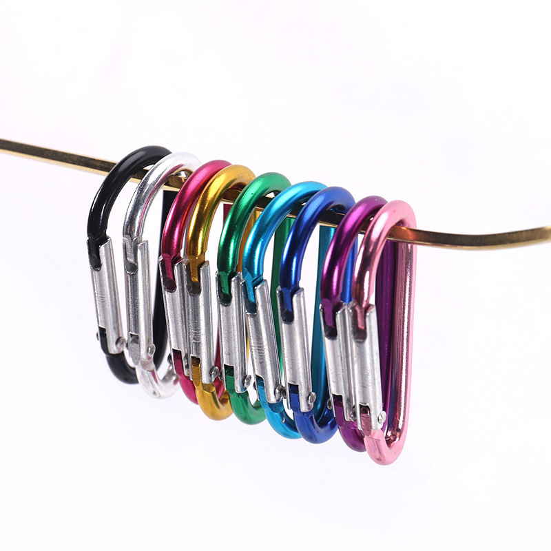 No.5 D Aluminum Alloy Mountaineering Buckle high quality Backpack Hanging Buckle Outdoor Mountain Climbing and Rock Climbing Spring Quick Hanging Water Cup Buckle