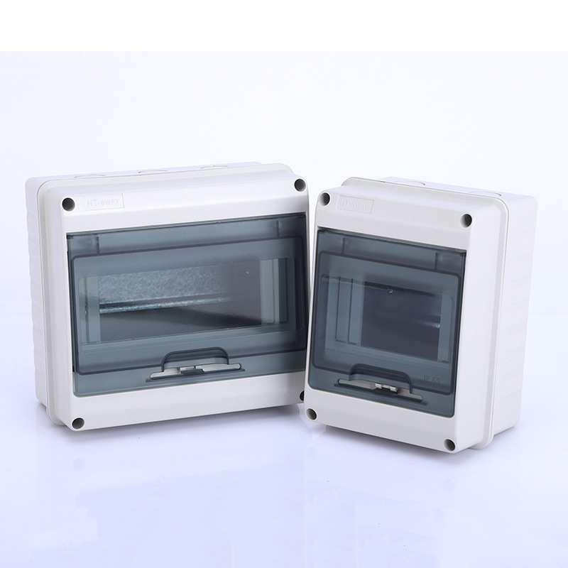 Manufacturer Supplies All-Plastic Water-Blocking Distribution Box, Household Electrical Box Box, Air Switch Box, Electrical Control Box, Surface-Mounted Lighting