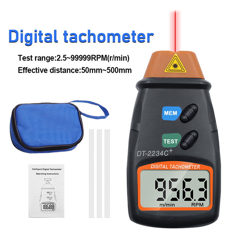 Engine speed measuring instrument laser speed infrared motor tachometer motor speedometer DT-2234C